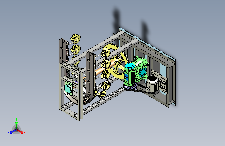 齿轮输送悬挂系统