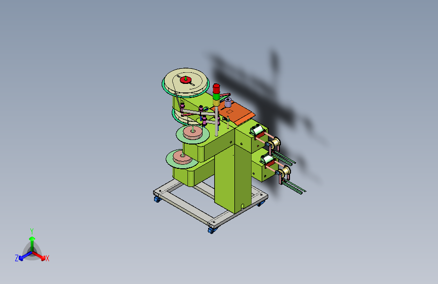 卧式双层收料架