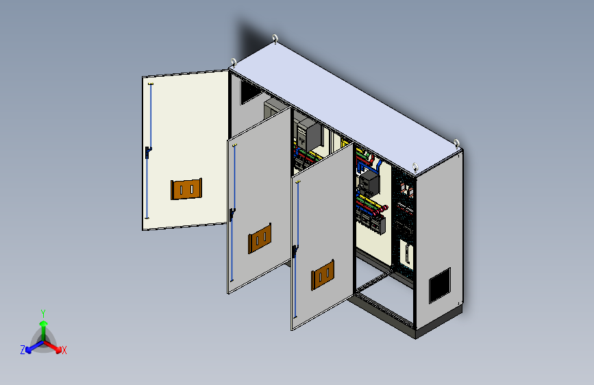 三柜双电源CDQ1S组装直流接触器控制柜 55250