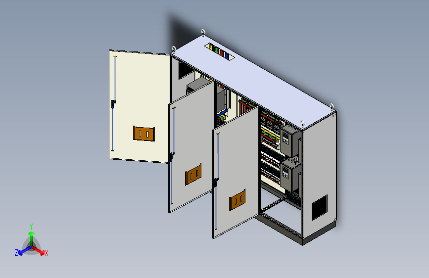 三柜万能断路器630A正装软启动控制柜 55332
