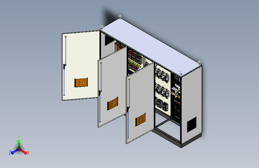 三柜组装630A刀开关120A交流接触器控制柜 55495