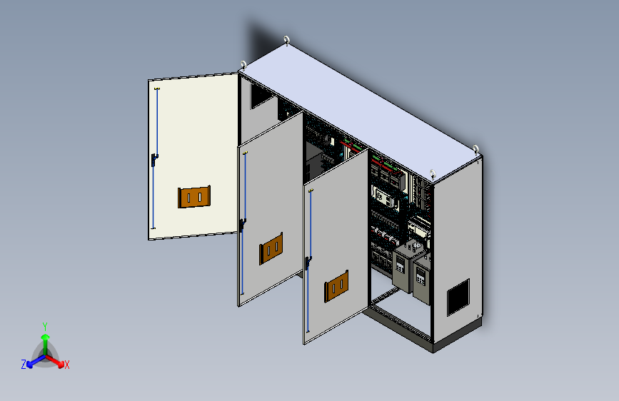 三柜组装变频器630Aplc软启动控制柜 56437
