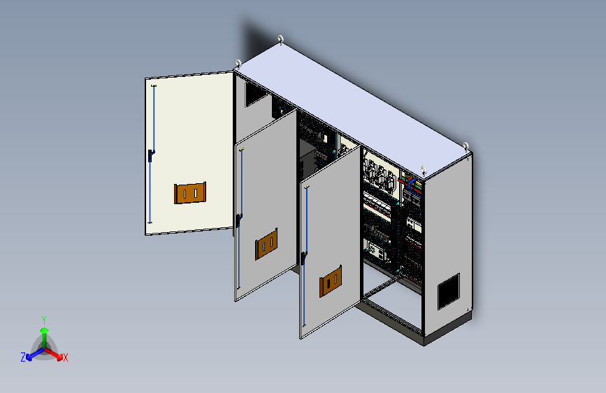 三柜组装变频器刀开关plc风机双电源控制柜 56434