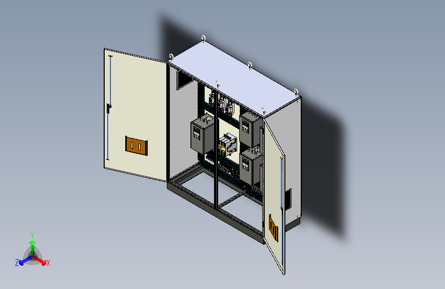 双柜组装软启动旁路控制柜 56284