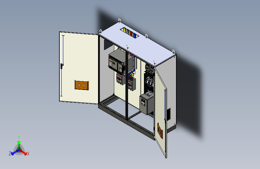 万能断路器刀开关plc控制柜 54891