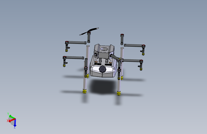 八旋翼消毒喷雾无人机