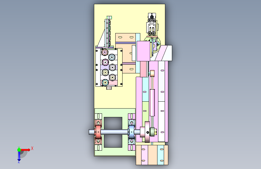 GT-680 玩具齿轮自动装配压合机 俯视图