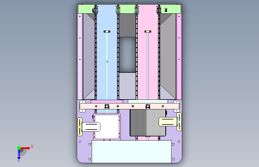 H700 光伏组件背板层压机 俯视图