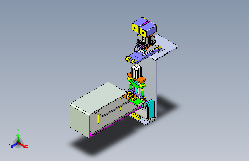 P600 型食品包装膜热封定位机构