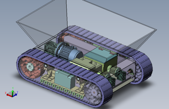 YX-2380 矿山巷道物料运输履带车