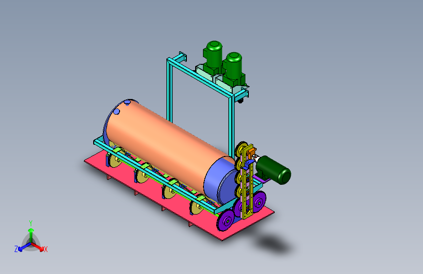 ZL-840 饲料颗粒滚筒拌料机