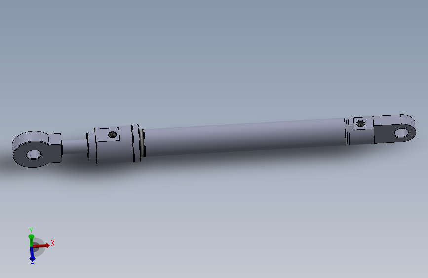 焊接型液压缸（带前杆端安装眼）50x30x450毫米