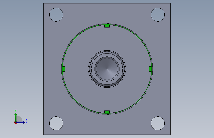 高压液压缸(带前法兰)150x70x32毫米
