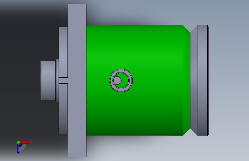 高压液压缸(带前法兰)150x70x32毫米