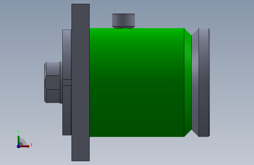 高压液压缸(带前法兰)150x70x32毫米