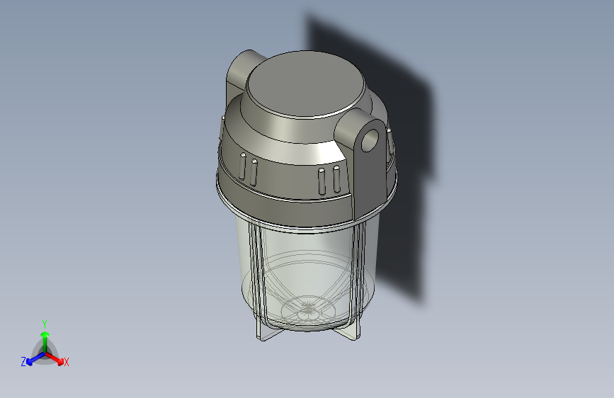5寸透明防爆滤瓶