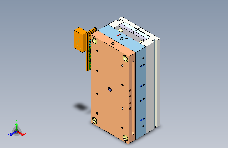 灯管（多斜顶及镶件拼模）