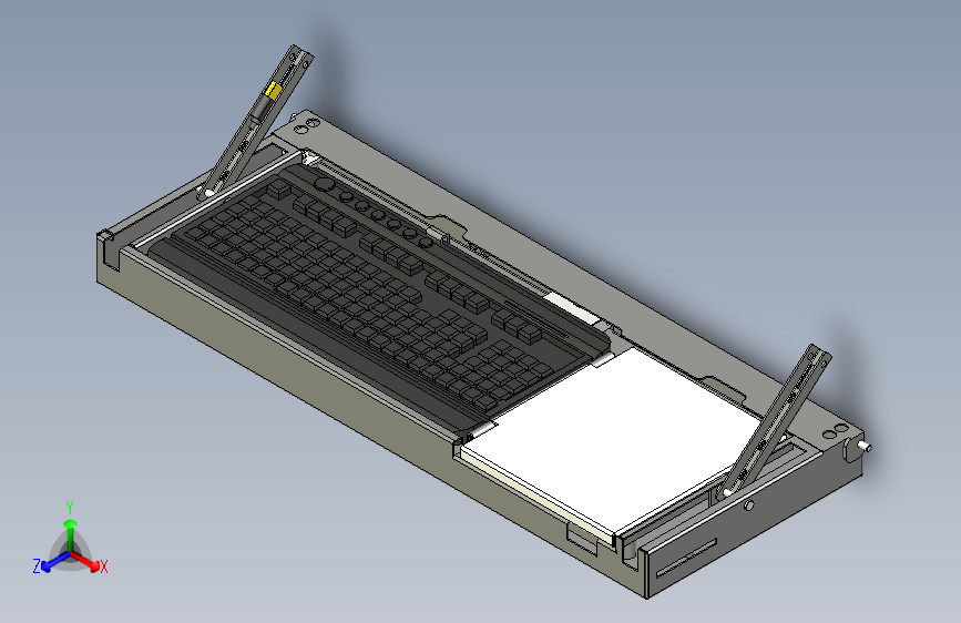 滑动上翻小键盘盒