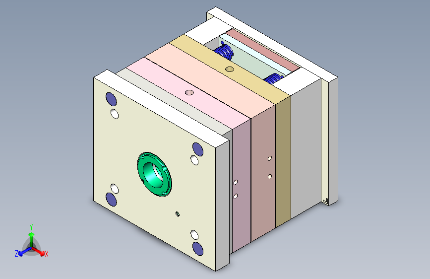 鱼缸盖（三板模）
