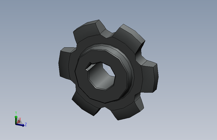 主动链轮（Z=6，P=100）