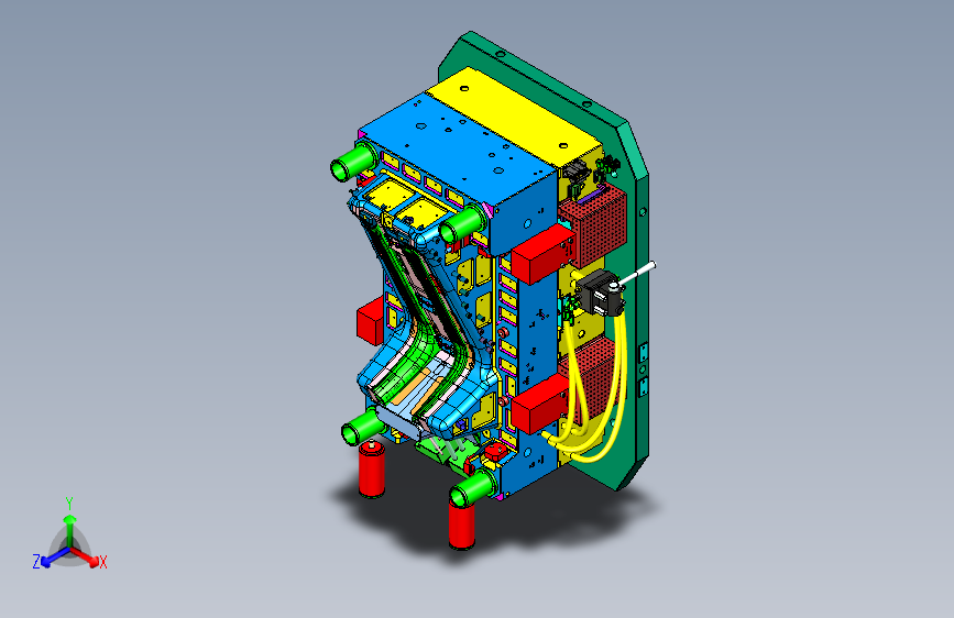 蔚来汽车A柱1+1塑胶模具