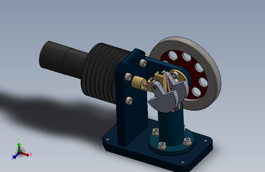 卧式冲击发动机