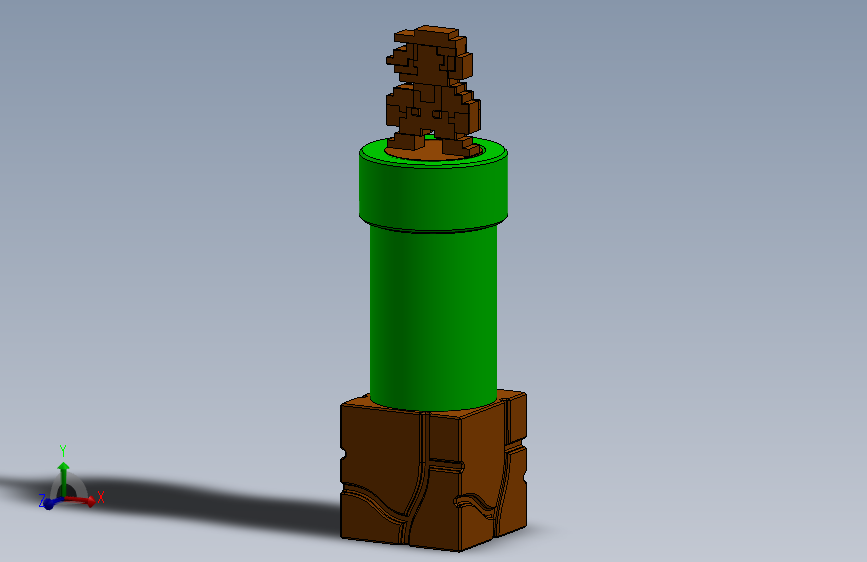 马里奥管道四分之一支架