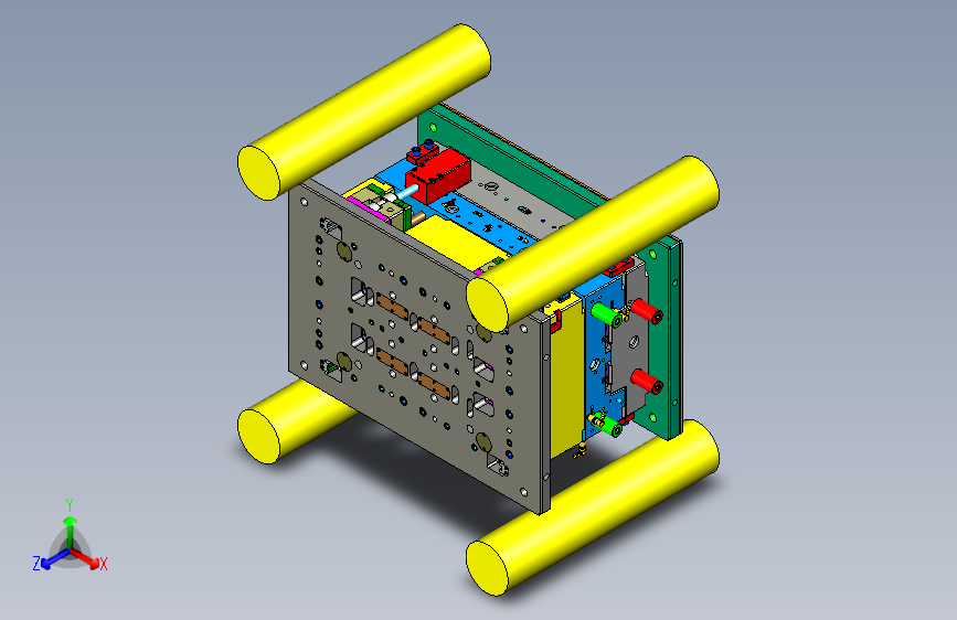 手持电动拖地机盖板1+1塑胶模具