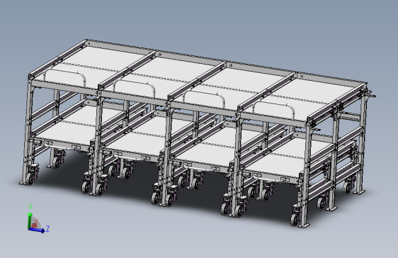 货架、单层抽屉式储物架