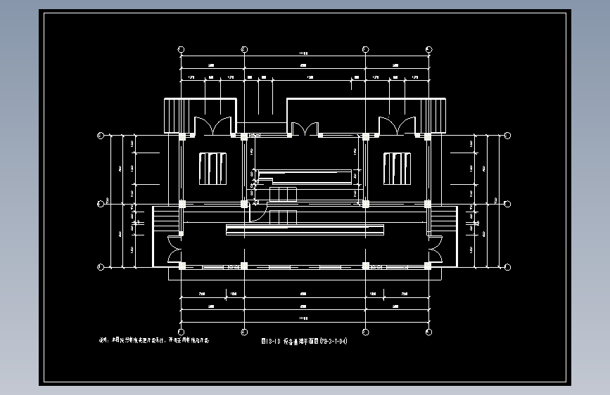 图18-18 设备基础平面图(PB-3-T-04)