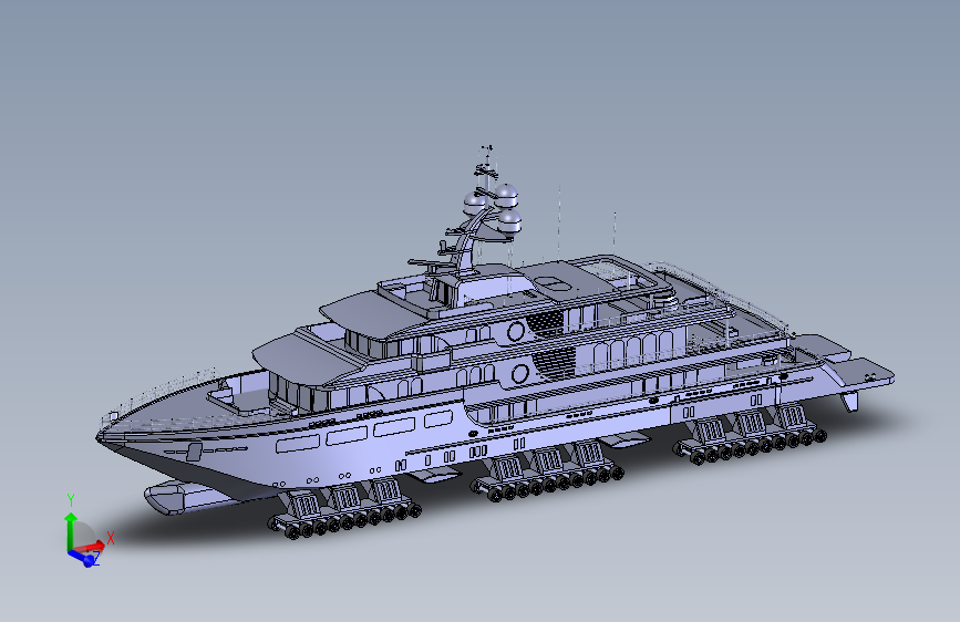 游轮及其陆地运输机