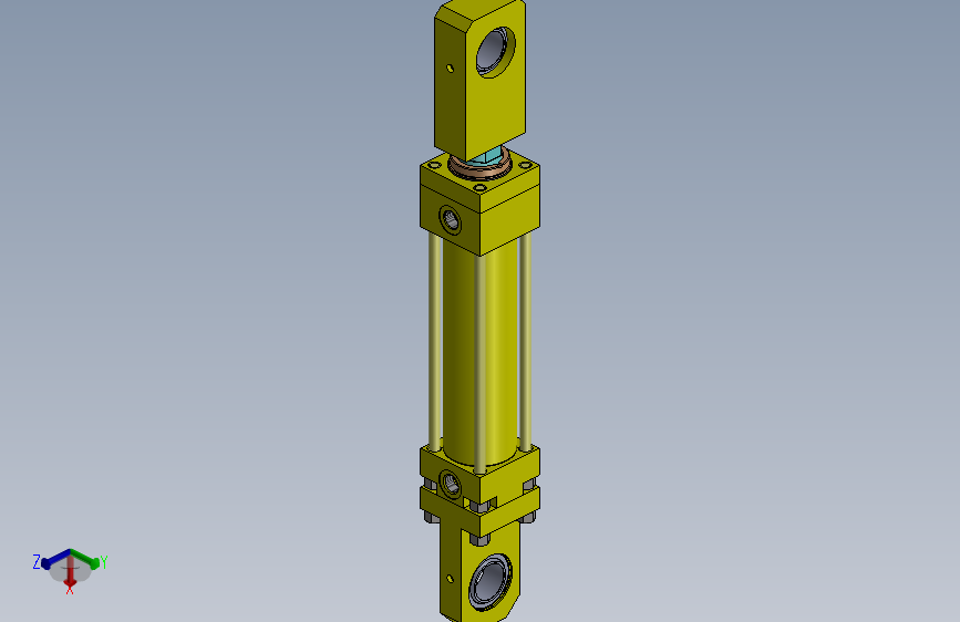 A0002797-连杆液压缸 (DANIELI) (水箱盖) 63x45x240 毫米