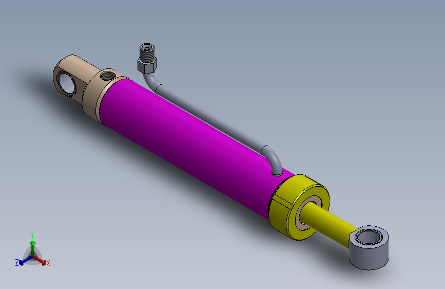 A0002783-焊接型液压缸（带前杆端安装法兰）50x40x270 毫米