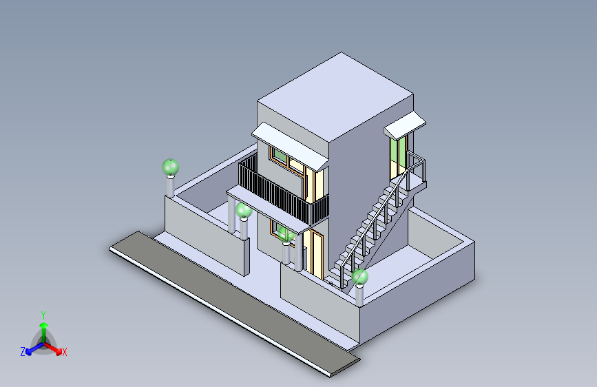 B2004052-二层楼房