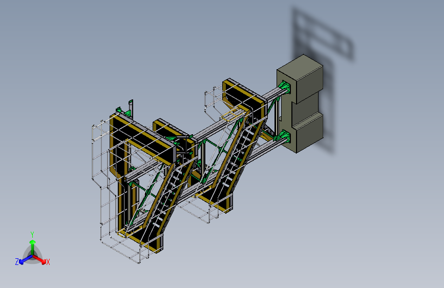 B2004070-工业梯钢架楼梯