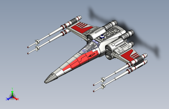 B2004156-X翼战斗机