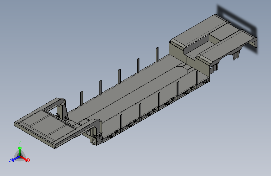 B2004288-两轴低板卡车拖车