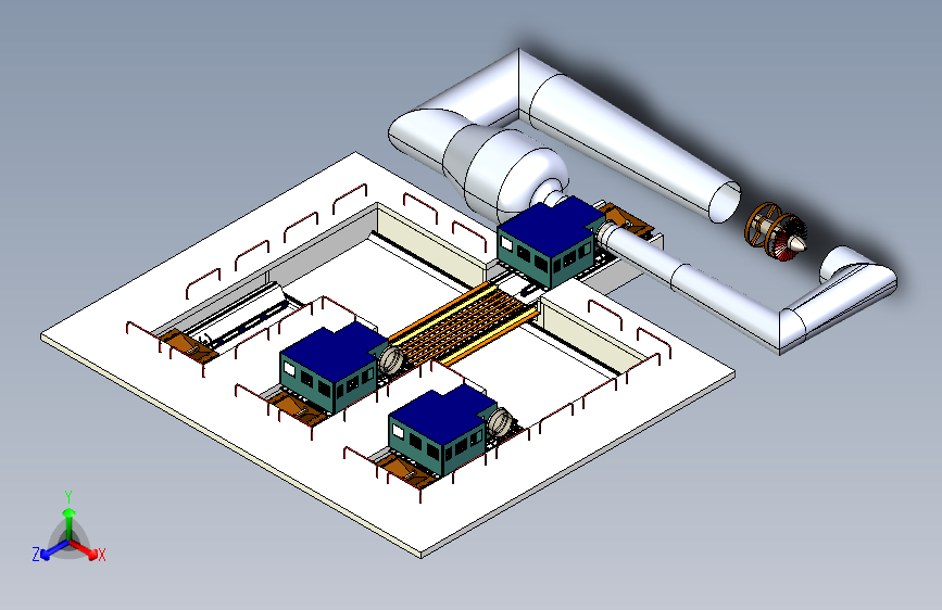 B2004358-空气动力管带可更换工作场所