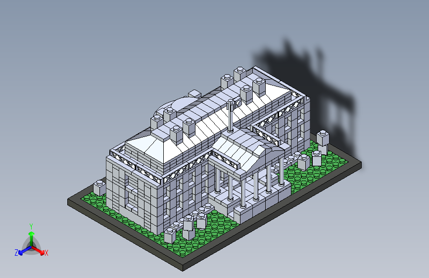 B2004421-乐高积木白宫