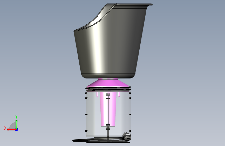 B2004443-面部蒸脸器 背面视图