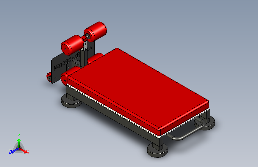 B3003614-地板臀肌腿弯举健身器材