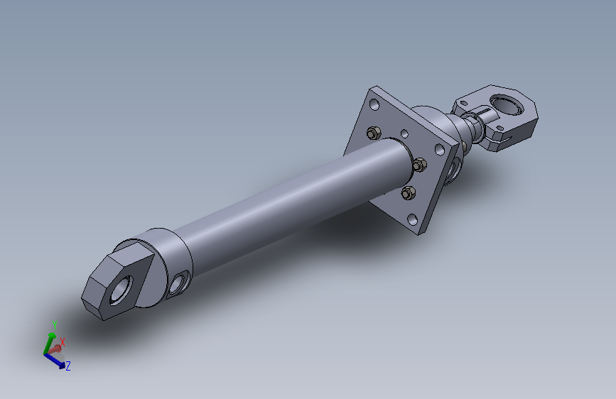 磨床型液压缸（带前法兰固定） 63x40x600mm