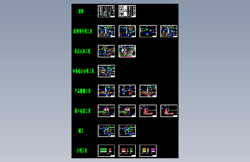 年产5.3万吨顺酐2.7万吨苯酐项目2-PID管道及仪表流程图CAD图纸