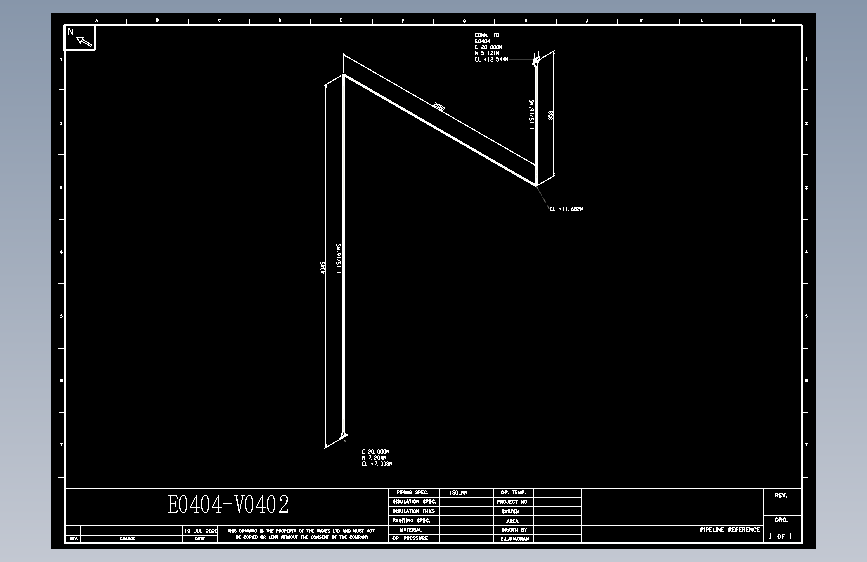 年产5.3万吨顺酐2.7万吨苯酐项目7-管道轴测图CAD图纸