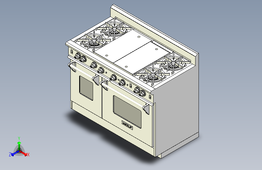 B2004479-WOLF 48英寸燃气灶