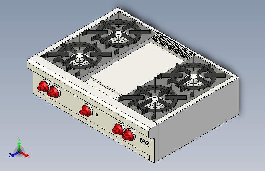 B2004480-狼 RT364G 燃气灶