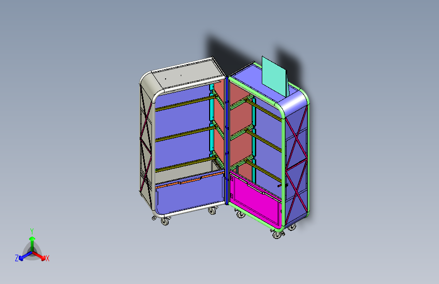 B2004618-机场葡萄酒展示柜