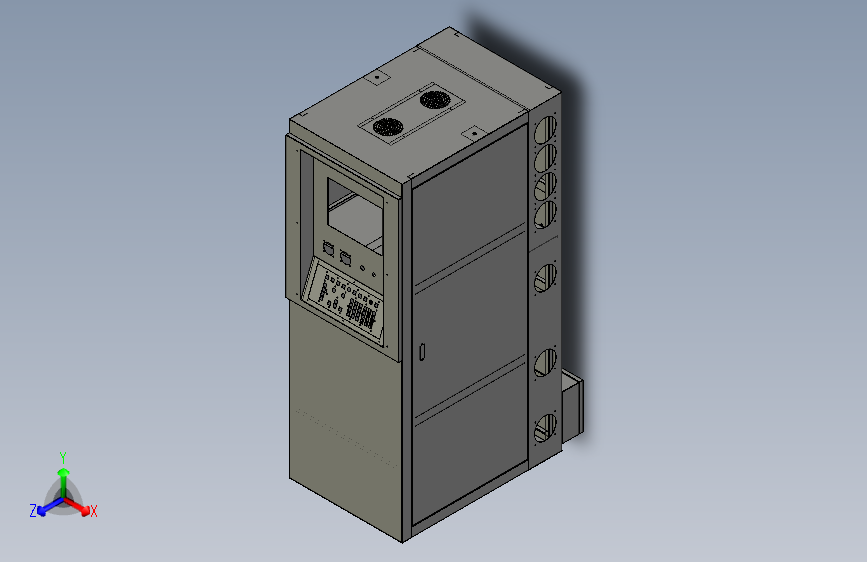B2004653-SOLIDWORKS钣金柜
