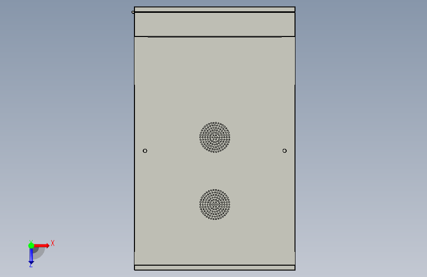 B2004653-SOLIDWORKS钣金柜 俯视图