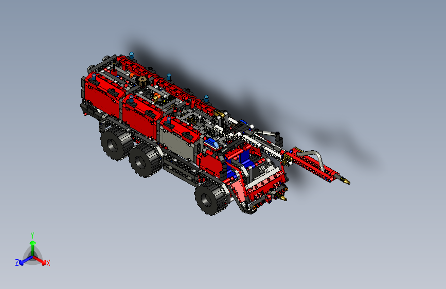 B3003914-乐高积木机场救援车